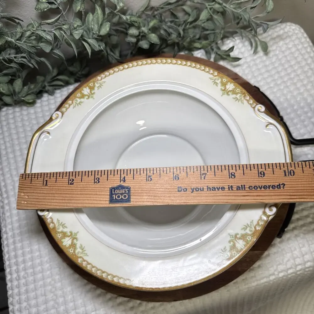 Imperial China Japan Covered Vegetable Bowl Tureen Floral Gold Serving Dish Vtg